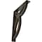 Ekena Millwork Versailles Wrought Iron Bracket, (Triple center brace), Antiqued Brass 2"W x 12"D x 15"H BKTM02X12X15TVEABS - alternate 1